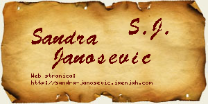 Sandra Janošević vizit kartica